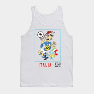 Italia 74 / Vintage Faded-Style Football Design Tank Top